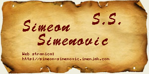 Simeon Simenović vizit kartica